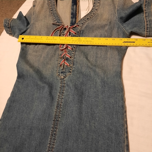 Denim Dress NWOT Size Med - Picture 7 of 12